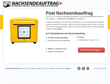 Tablet Screenshot of nachsenden.info